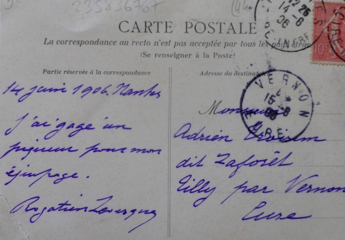 Correspondance de R. Levésque - Don de M. J. Fournier (2)